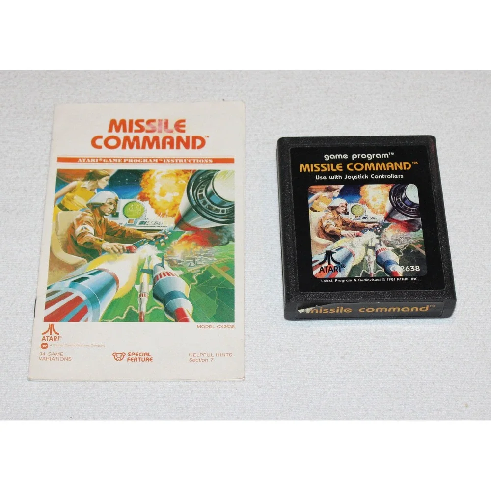 vintage Atari 2600 games lot of 3 Combat Air-Sea Battle Missile Command w/ boxes